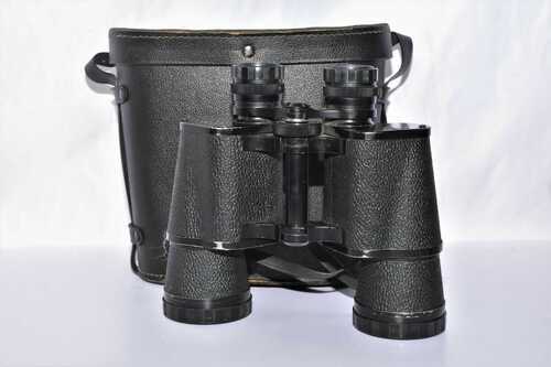 VINTAGE KENT 10 X 50 BINOCULARS COATED OPTICS FIELD 5. DEGREES WITH CASE