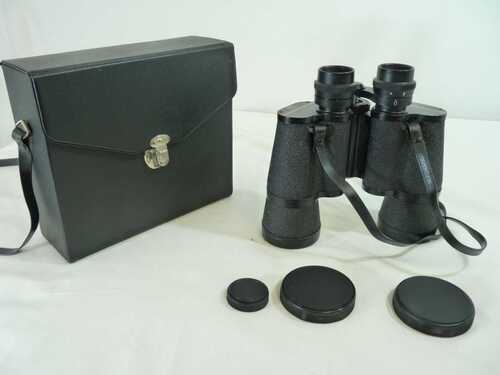 Vintage Prinz 10x50 Coated Optics Binoculars Black with Case - Thames Hospice