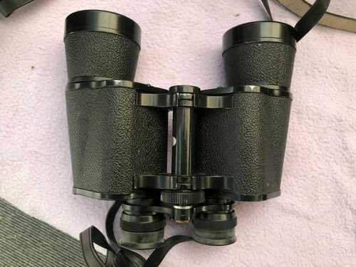 Vintage Tasco / Halina binoculars with carry case