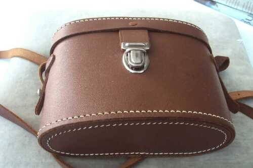 Good quality brown leather stitched binoculars case in great condition.