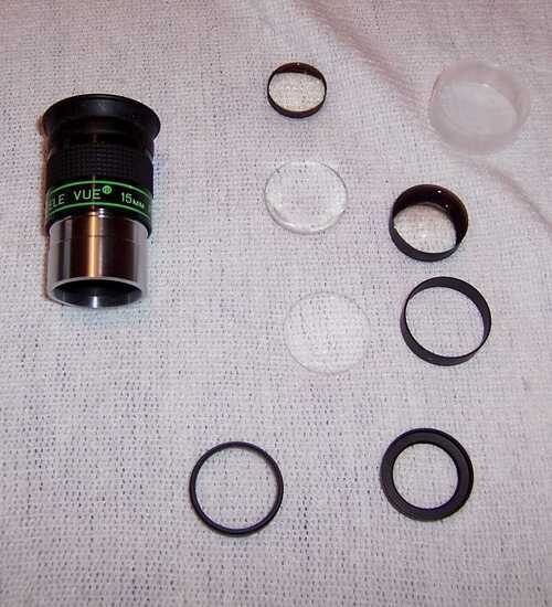 Televue 15mm Panoptic Tele Vue made in Taiwan telescope part? Lenses are loose