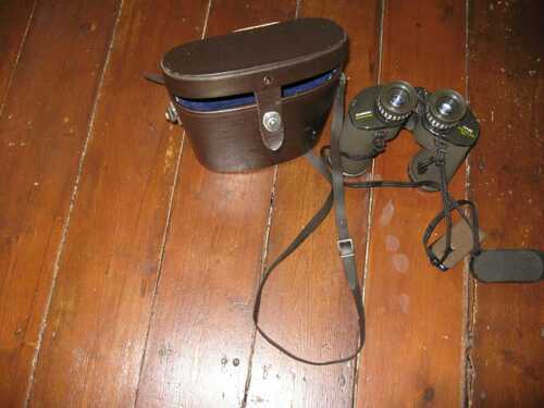 VINTAGE CHINON COUNTRYMAN BINOCULARS IN ORIGINAL LEATHER CASE 10X50 FIELD 7