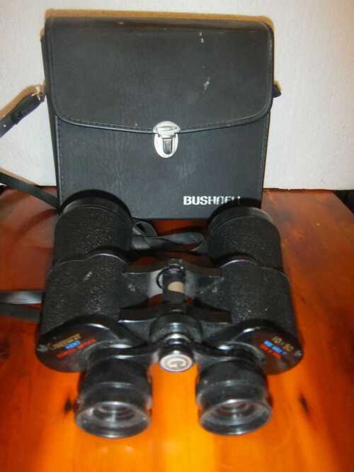 Vintage Japanese Binoculars GreenKat KENT Coated Optic Wide Angle10x50 With Case