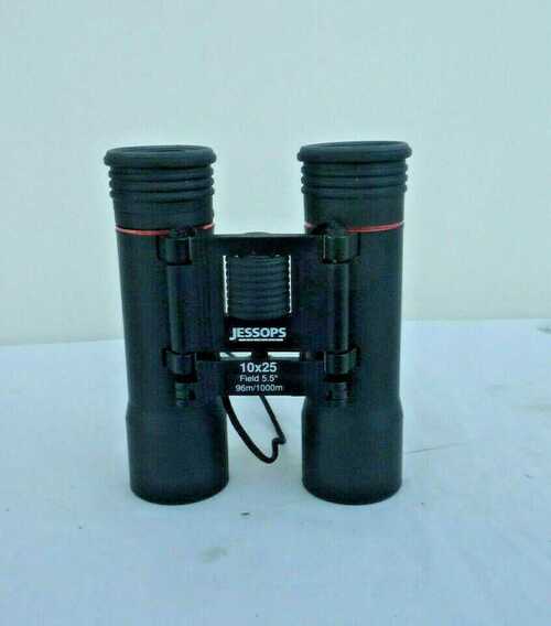 JESSOPS BINOCULARS  10 X 25 FIELD 5.5 DEGREES 96M/1000M IN CASE