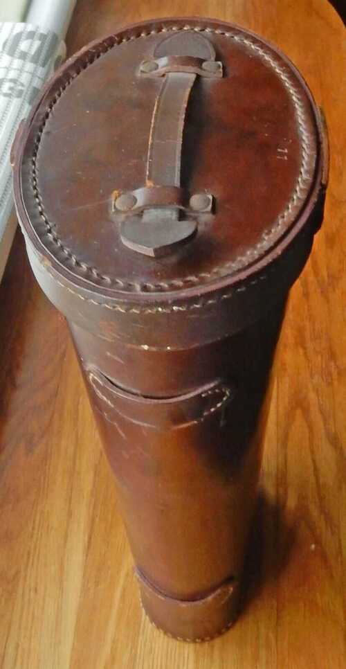 LOVELY VINTAGE LEATHER BINOCULAR CASE....????