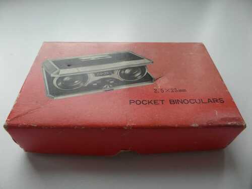 VINTAGE POCKET BINOCULARS BOXED 2.5 x 25mm FANTASTIC CONDITION X-MAS GIFT