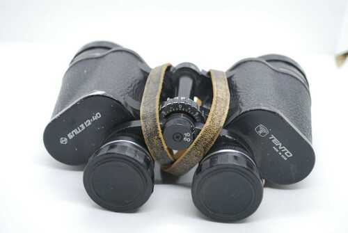 VINTAGE TENTO BNU3 12X40 BINOCULARS WITH CASE AND FILTERS - MADE IN THE USSR