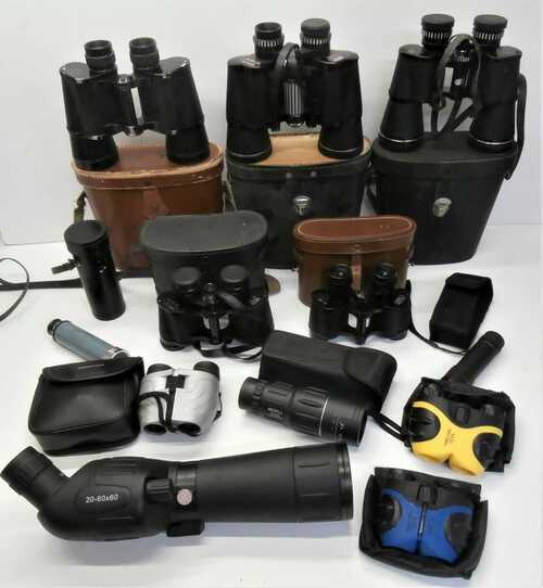 12x Binocular Monocular Job Lot Bundle - Some Vintage, Field, Compact Telescope