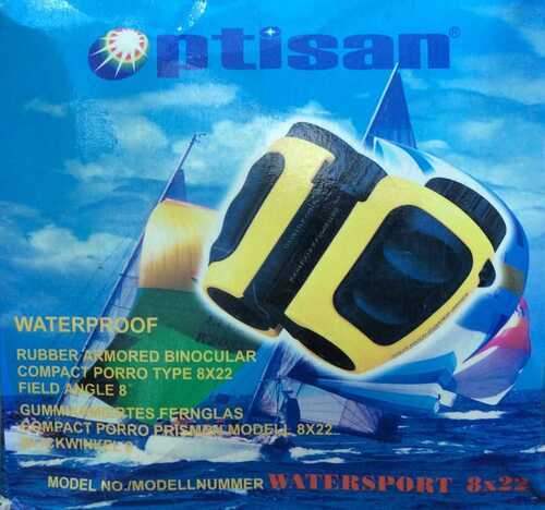 Optisan Watersport Compact 8x22 Nitrogen Filled Waterproof Armoured Binoculars