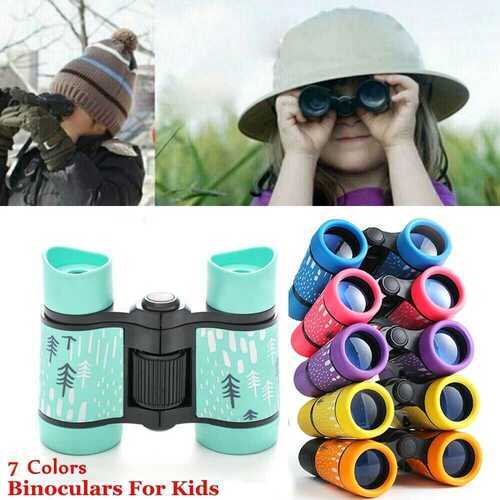 Children Binoculars Pocket Rubber Telescope For Kids Games Random Colors