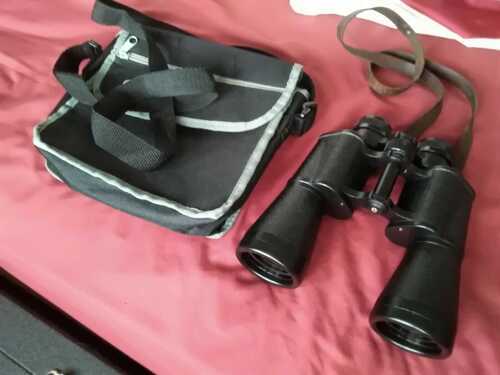 Russian 12 x 45 Binoculars , Superb Quality Optics, Soft Case, unused, Mint.