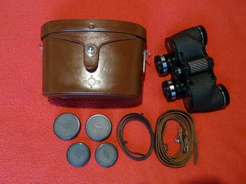 Swift Panoramic MkII Binoculars Model No. 766 (mini Audubon!) with leather case