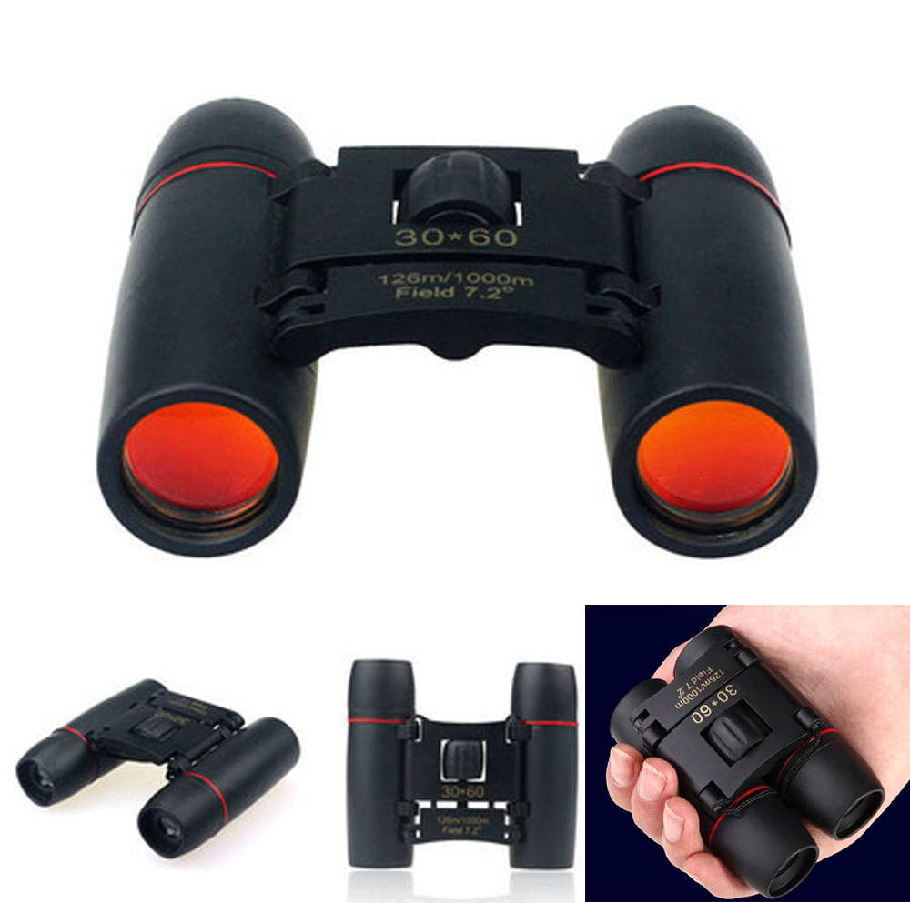 Day Night Vision Binoculars 30 x 60 Zoom Outdoor Travel Folding Telescope Ba~W7