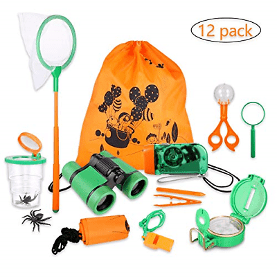 Amatt Outdoor Explorer Kit,12 Pack Kids Adventurer Exploration Outdoor Equipment