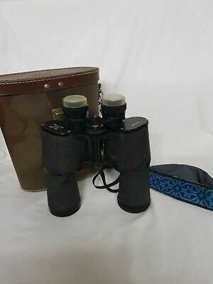 C4 Binoculars Bosche 16 x 50 West Germany, Full Size, Black, Lens Caps #14