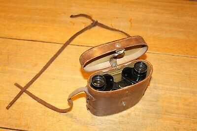 VINTAGE CLAROP BINOCULARS and LEATHER CASE MB BUTLER BLAKENEY