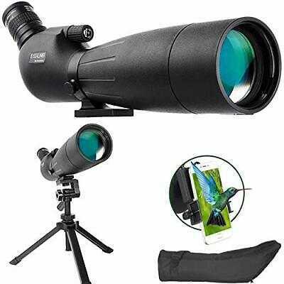 ESSLNB Spotting Scope 20-60X80 Spotter Scope with Adjustable Tripod Carrying Bag