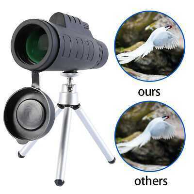 50x60 Zoom Optical HD Lens Monocular Telescope+ Tripod+ Clip+Bag for Smart Phone