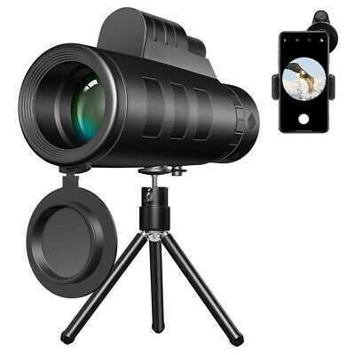 40X60 Zooms Monocular Telescope Hunting High-Definition With Phone Clip + Tripod