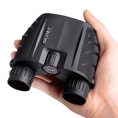 BRIGENIUS Binoculars 10x25, Compact Binoculars for Adults Bird Watching, Small