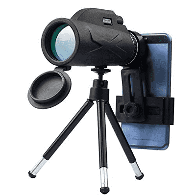 80x100 High Definition Monocular Telescope and Aluminum Alloy Telescopic Bracket