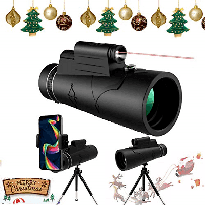 KNMY 12x50 HD Monocular Telescope High Power with Tripod for Adults Kids Bird and