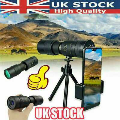 4K 10-300X40mm Super Telephoto Zoom Monocular Telescope HD Portable UK