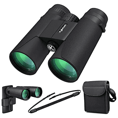 High Power Binoculars, 12X42 Binocular w Low Light Night Vision BAK4 Prism FMC