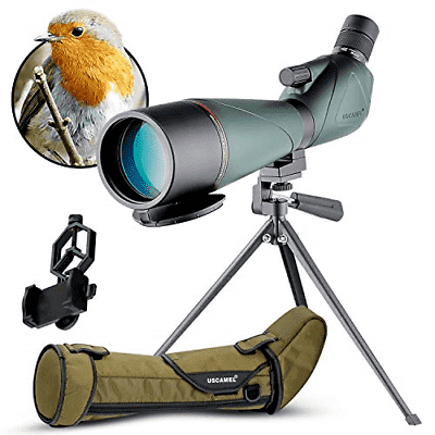 HD Spotting Scope with Tripod 20-60x80mm - BAK 4 Prism Spotting Scopes for Bird