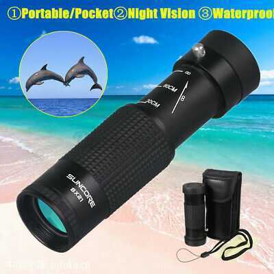 8X21 Professional Monocular Telescope Night Vision Waterproof Lens xmas Gift