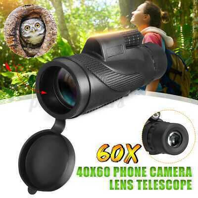 40X60 Portable Zoom Monocular Telescope HD Night Vision Outdoor Hunting Camping