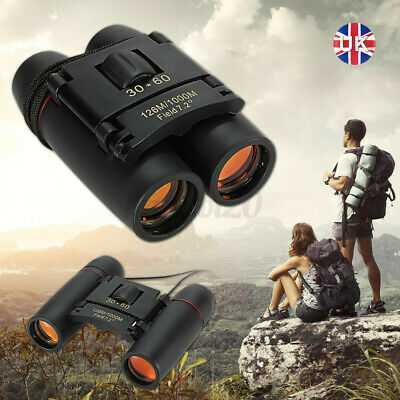 Mini Day Night Vision Telescope 30 x 60 Zoom Compact Binoculars with Pouch UK