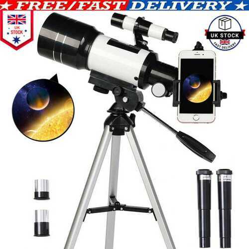 Pro 150X Refractor Telescope Tripod F30070M Monocular Space Astronomical Scope