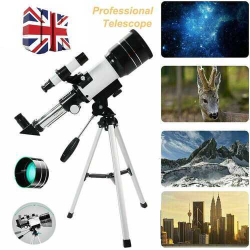 F30070 Astronomical Telescope W/Tripod 150X Zoom HD Outdoor Monocular Moon UK