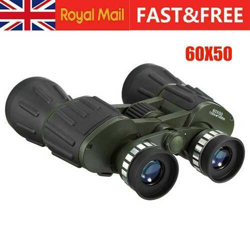 60X50 Binoculars Day/ Night Vision Travel Outdoor Hunting Telescope Camping HH