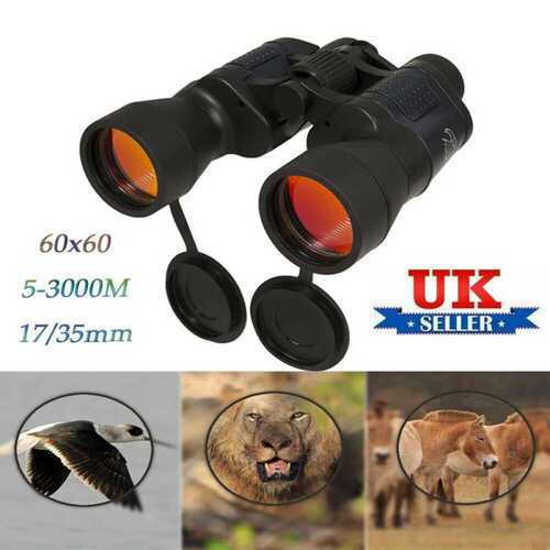 60x60 Day/Night Military Army Binoculars Zoom Powerful Optics Hunting Camping UK