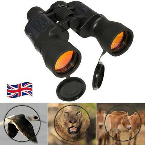 60x60 Day and Night Vision Hiking Hunting Binocular Optical Handheld Telescope UK