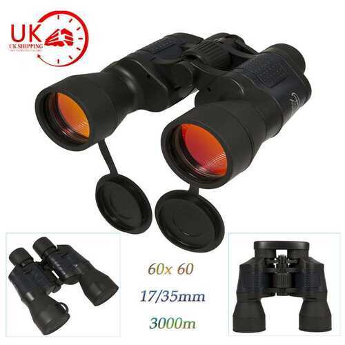 60x60 Powerful Optics Zoom Binoculars Day/Night Military Army Hunting Camping UK