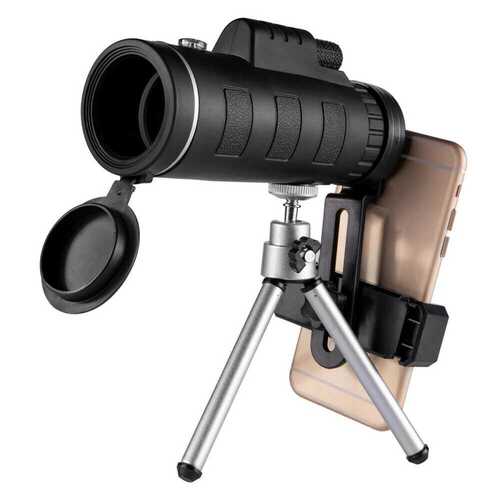 40x60 Portable HD Optical Lens Monocular Telescope + Phone Clip + Tripod New UK