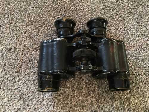 Unknown, Believed To Be  Military Binoculars, Leather Coated