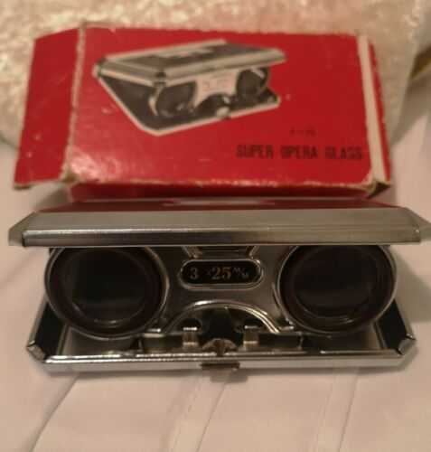 Vintage Super Opera Glass 3 x 25 magnification in original box