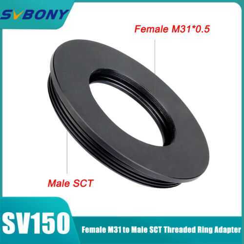 M31*0.5 Female Thread to SCT Male Thread Adapter for 1.25inch Helical Focuser