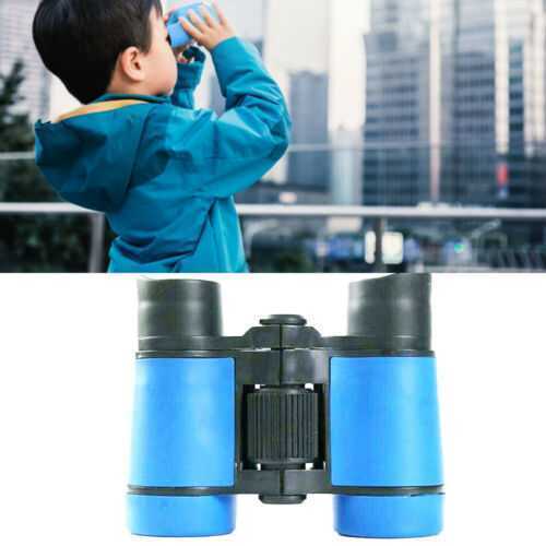 4x30 Children Binoculars Pocket Rubber Telescope For Kids Outdoor Game Blue S2X