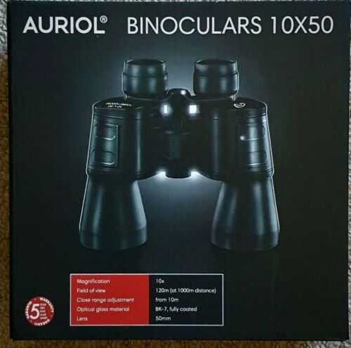 Auriol 10x50 Binoculars - With Accessorises -Made In Germany-Boxed Sealed - 2020