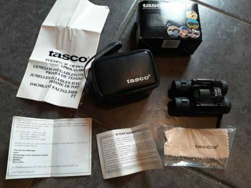 Tasco 8 X 21mm Binoculars,  Boxed With Case Etc