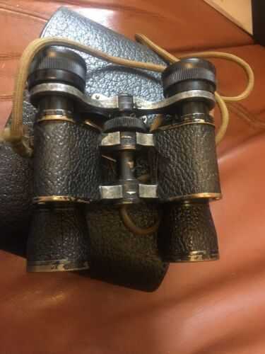 Rare Vintage Hunalex Paris binoculars In Original Case