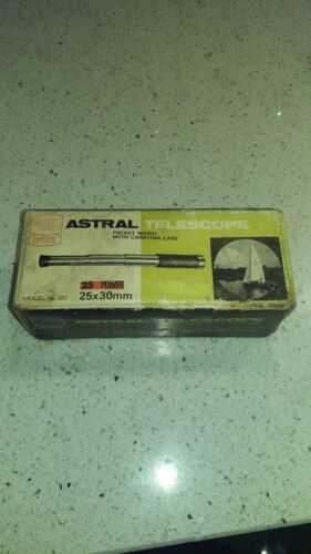 Prinz Astral model 29 - 25x to 30 mm Telescope with original box and carry case.