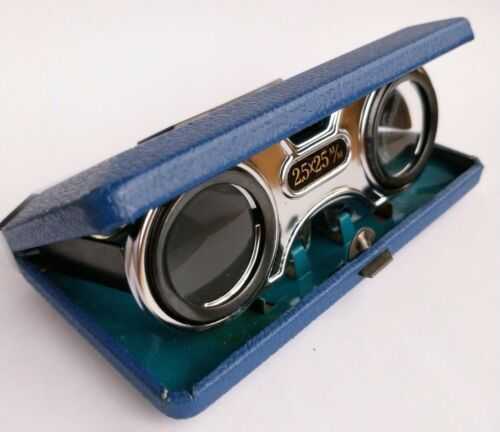 Vintage Folding Opera Sport Glass Pocket Binoculars 2.5 1970s Made in Japan