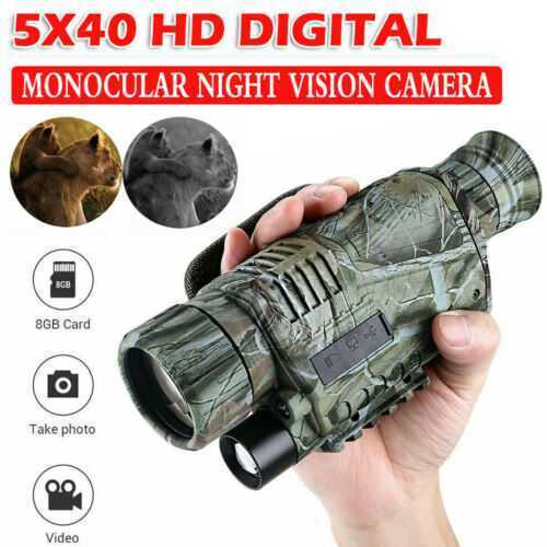 Infrared 5X40 IR Dark Night Vision Monocular Binoculars Telescopes Scope Hunting