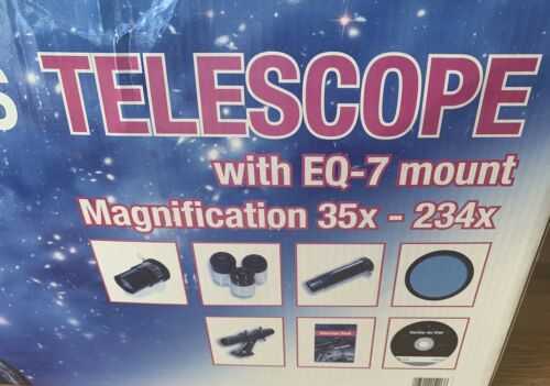 Optus Telescope With EQ7 Mount and Magnification 35x234 ( Ideal Christmas Gift)